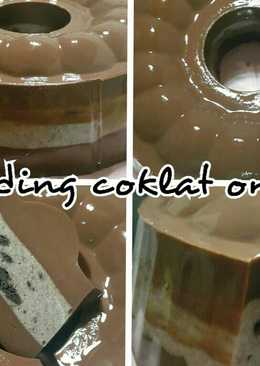 Puding coklat susu oreo