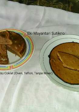 Bolu Susu Coklat (Oven dan Teflon, Tanpa Mixer)