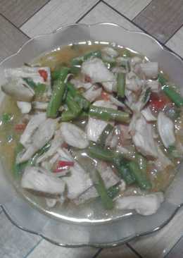 Kuah kuning tewel kacang panjang