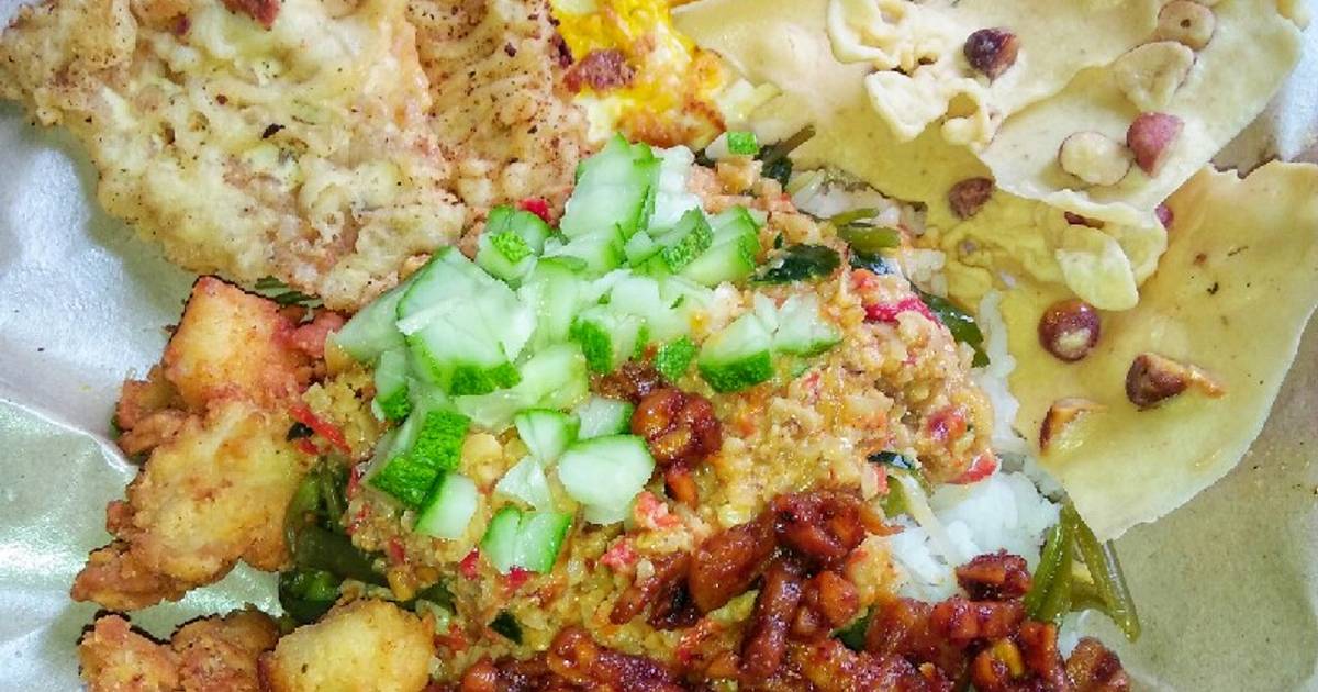 21 resep nasi pecel jawa timur enak dan sederhana Cookpad