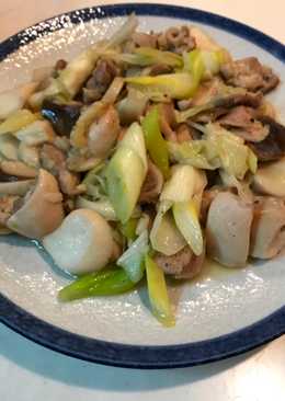 Tumis Ayam Jamur Enoki & daun Bawang