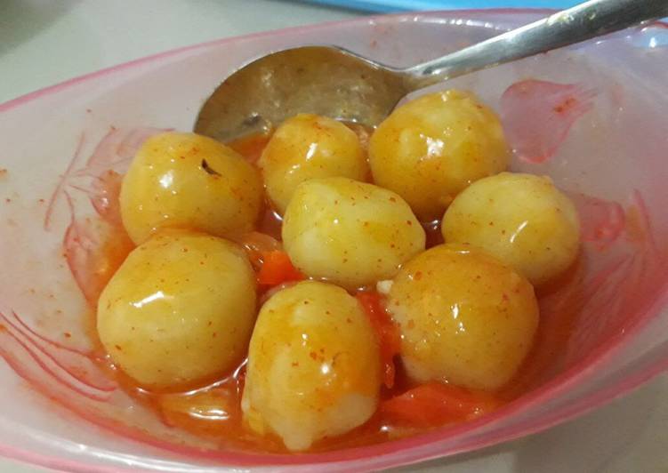 Resep Bakso tusuk semacem cilok?? Dari yovi yana