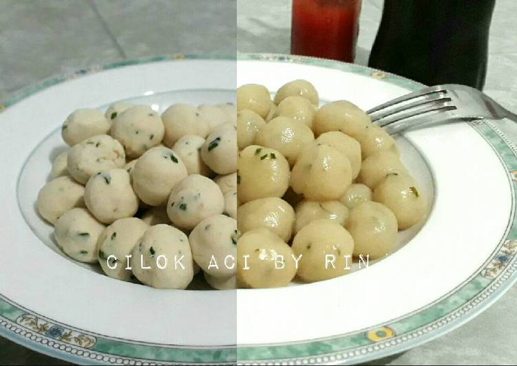 resep makanan Cilok Aci