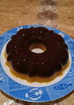 Puding cokelat labu