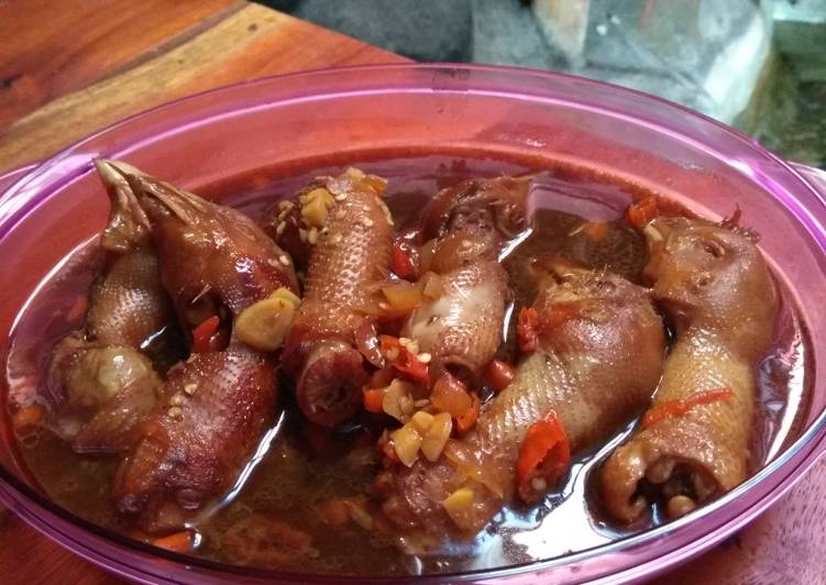 resep Semur pedas manis kepala ayam