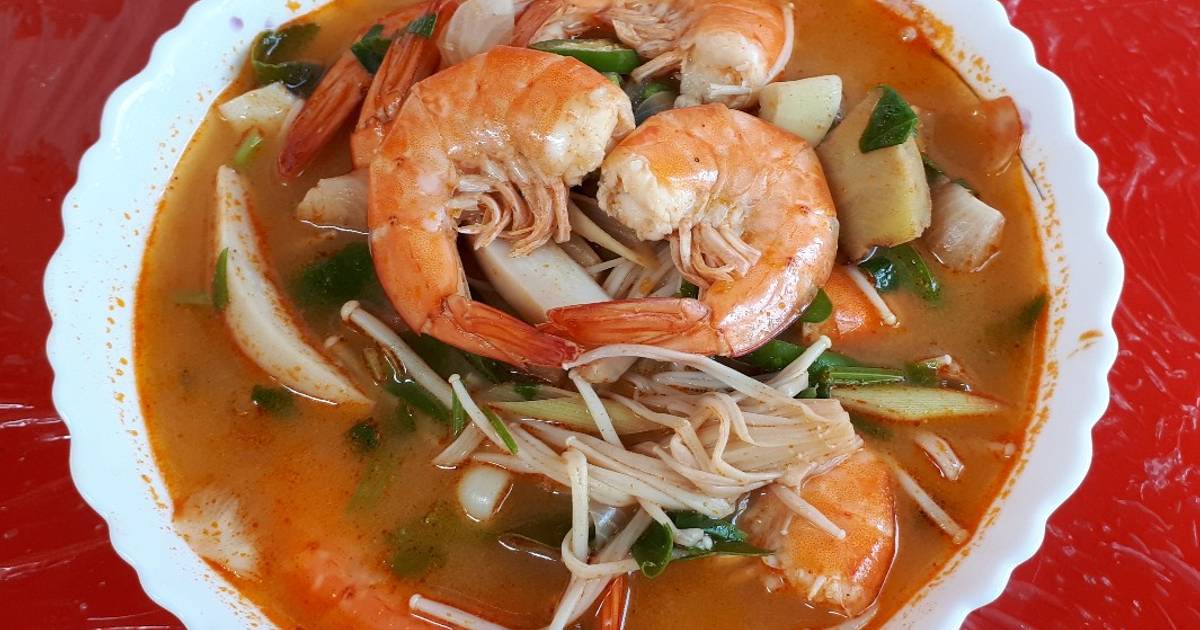 8 resep tom yam goong asli thailand enak dan sederhana 