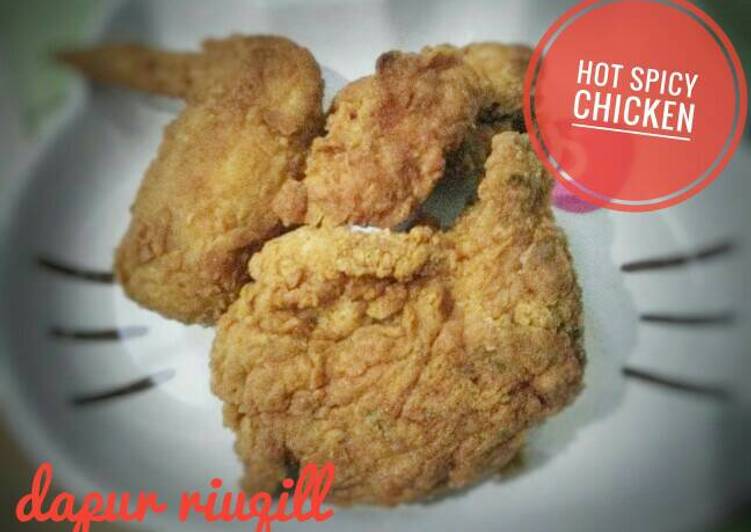 resep lengkap untuk Hot Spicy Chicken