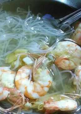 Sup udang bihun bening