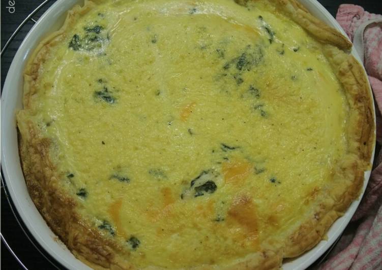 bahan dan cara membuat Quiche Spinach