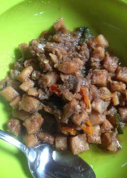 Ikan asin asam manis (iwak karing iwak telang masak asam)