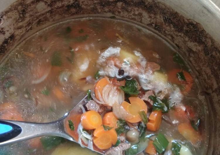 gambar untuk resep Sup daging kondang rasa