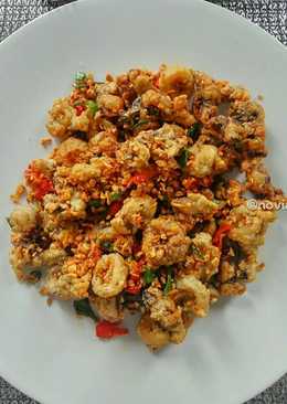 Cumi crispy bawang pedas (cumi cabe garam)