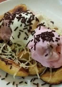 Pisang panggang coklat keju