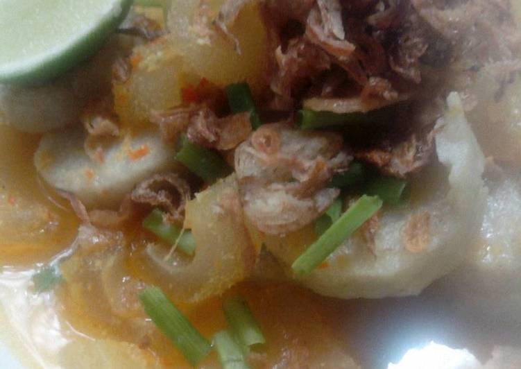 resep Lontong kikil surabaya