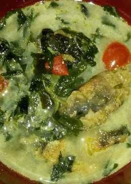 Mangut lele + daun singkong