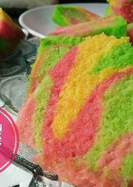 Steamed Rainbow Cake ðŸ°ala Ny Liem