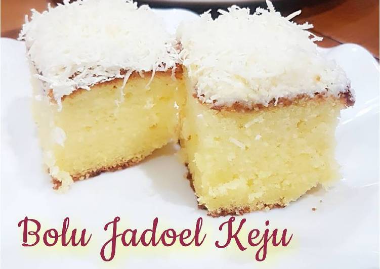 resep lengkap untuk Bolu jadoel keju