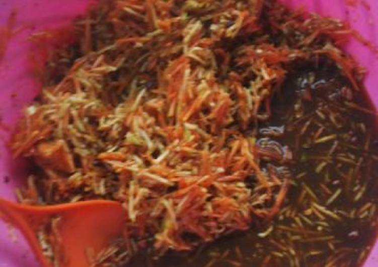 resep masakan Rujak serut manis pedas