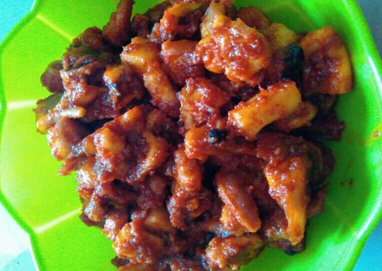 Resep Cumi vs gurita sambalado