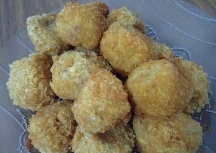 resep masakan Bola-bola tahu isi keju dan sosis