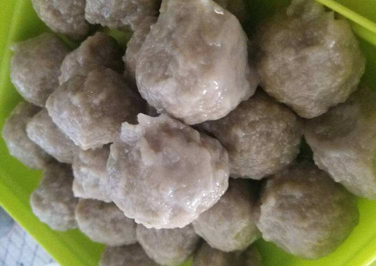 resep lengkap untuk Bakso ikan homemade