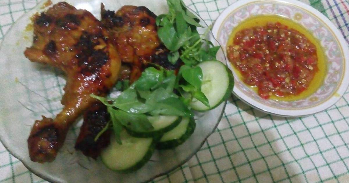 Resep Ayam bakar pedas ala azizah rahmawati