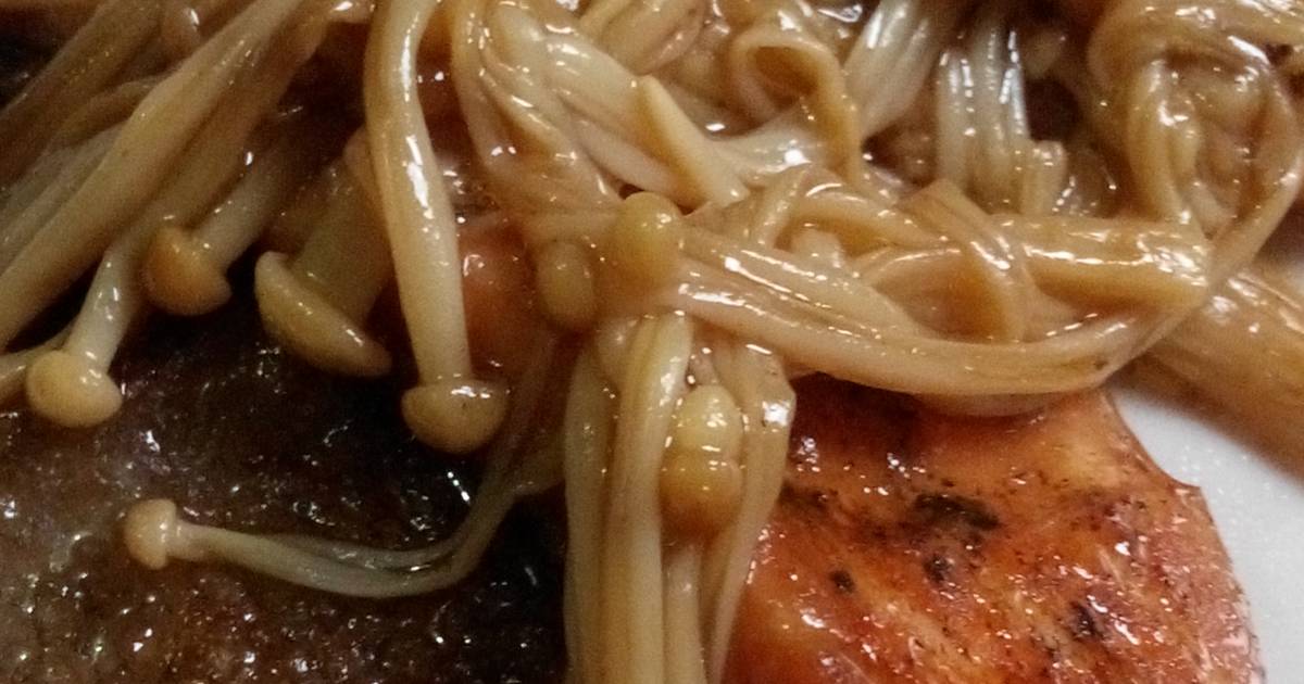 Resep Salmon Enoki Tumis Butter oleh Rika - Cookpad
