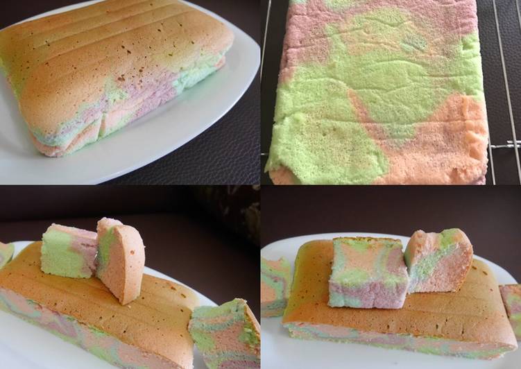 Resep Ogura Rainbow Cake