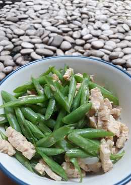 Tumis Buncis Tempe