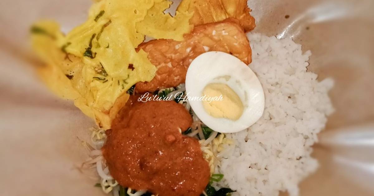 24 resep nasi pecel jawa timur enak dan sederhana Cookpad