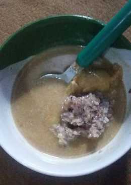 Kolak durian ketan item (oblang)