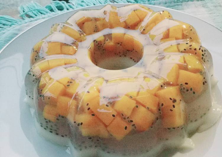 resep masakan Puding mangga - poh madu