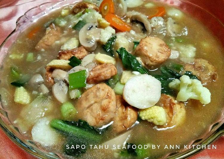 cara membuat Sapo tahu seafood