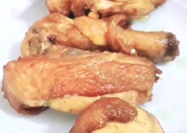 resep lengkap untuk Ayam goreng spesial renyah rempah