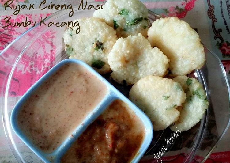 gambar untuk cara membuat Cireng Nasi bumbu kacang