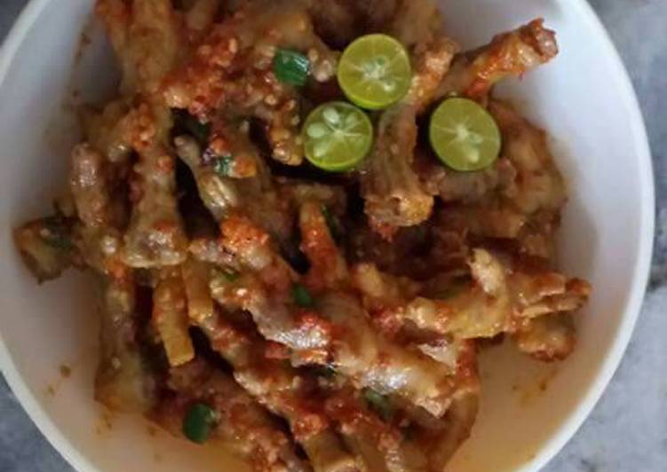 resep makanan Seblak ceker pedas asam