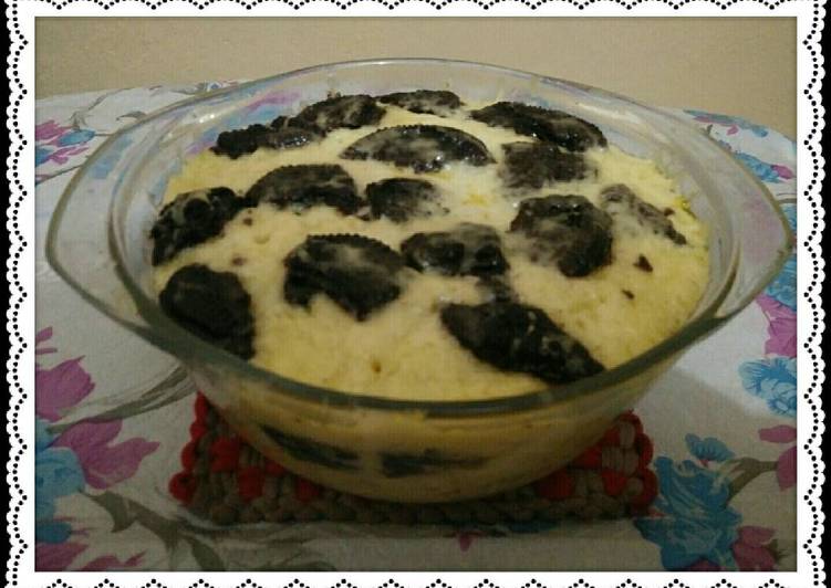 resep Puding Roti Oreo Simple