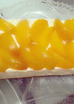 Peachy Unbaked Cheese Cake