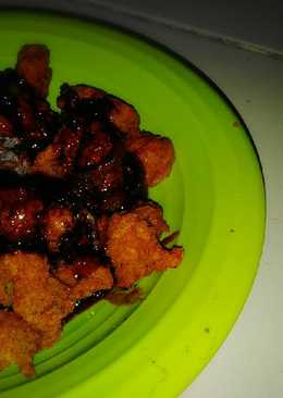 Chicken Popcorn Blackpaper Sauce