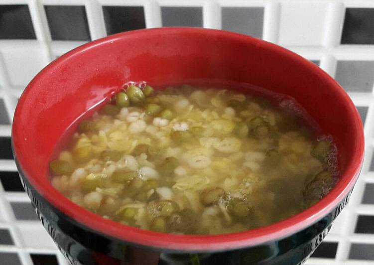 resep Mung Bean ft. Barley (sup kacang hijau jali jali)