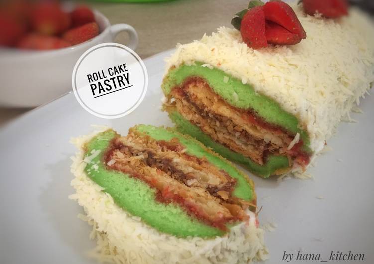 Resep Roll cake pastry ala napoleon cake. Oleh Hana pertiwi