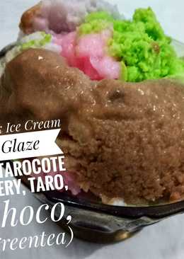 Milk Ice Cream Glaze Betarocote (berry, taro, choco, greentea)