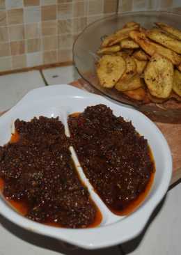 Pisang Goroho Sambal Roa