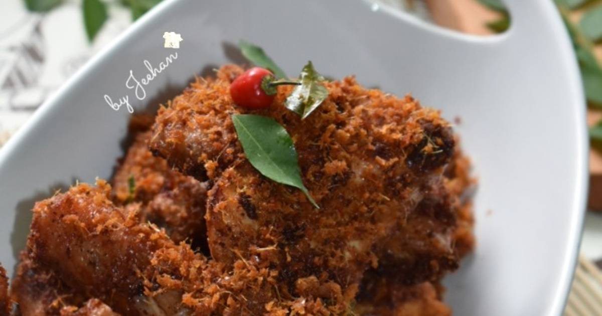 8 resep  ayam  goreng bumbu gurih serbuk laos  enak  dan 