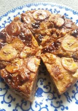 Cake banana roti tawar kukus