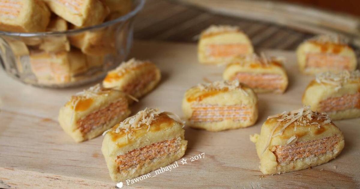 111 resep kue kering isi wafer keju enak dan sederhana 