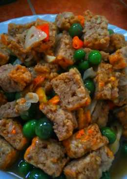 Tumis Oncom Lumai Pedas (masakan rumahan sederhana)