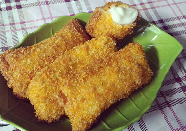 resep Sandwich Goreng Pedas isi Telur dan Sosis