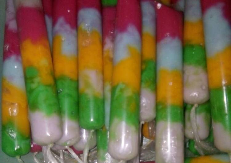 resep lengkap untuk Es Jelly Pelangi Perdana