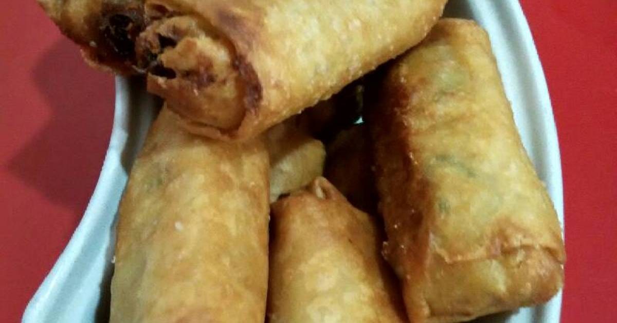 Resep Lumpia isi ayam giling+sayuran ala maria crishtabella